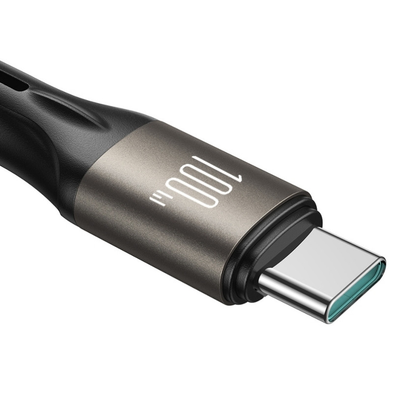 Joyroom Cable Light‑Speed Series 100 W USB‑C a USB‑C 1,2 m (Negro) Cable